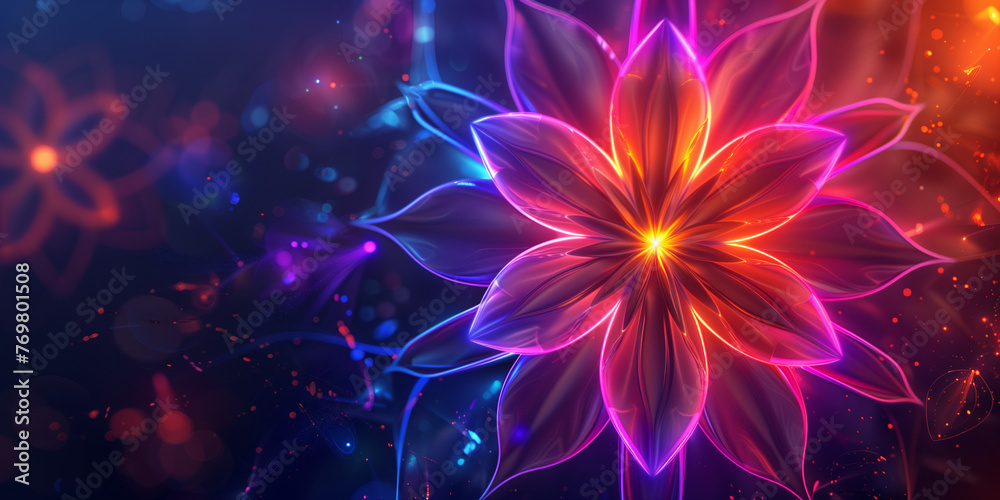 Kaleidoscope Art Design Abstract Background