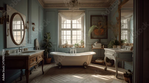 Opulent Spanish Bathroom Interiors for Modern Royalty © Kamran Akhtar