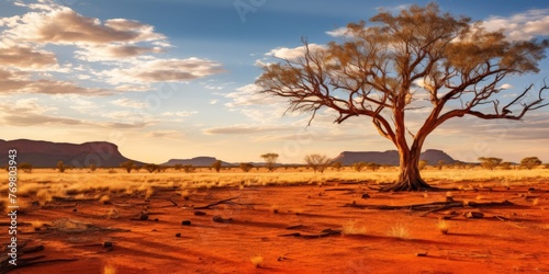 The striking beauty of the Australian Outback. Weather conditions are dry 