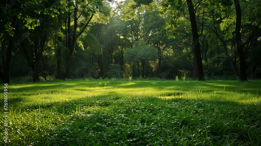 beautiful morning in the green garden beautiful morning in the green garden
