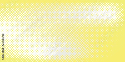 Yellow side hatch with halftone effect. Vintage pop art retro vector illustration