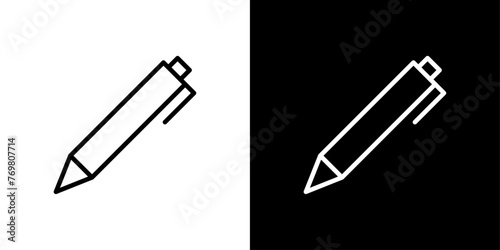 ペンアイコンの編集可能なベクターデザイン