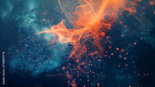 abstract fire background with some smooth lines in it ()