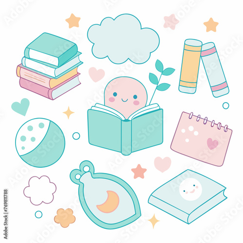 Adorable Baby Books Sticker Fun, Lovely Pastel Art, and Sweet Sketches
