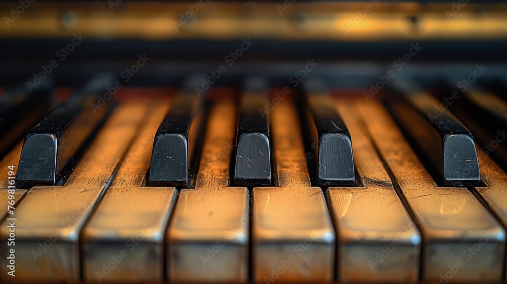 closeup shot of piano keys closeup shot of piano keys