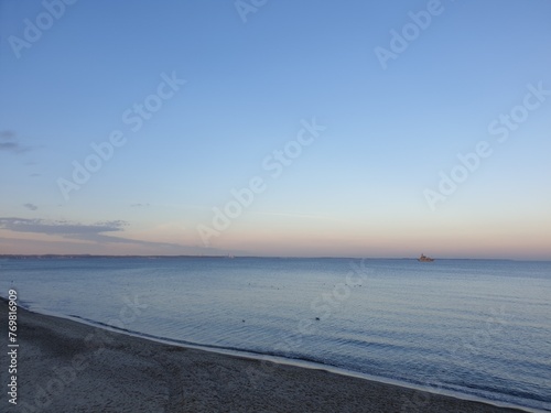 sunset on the beach