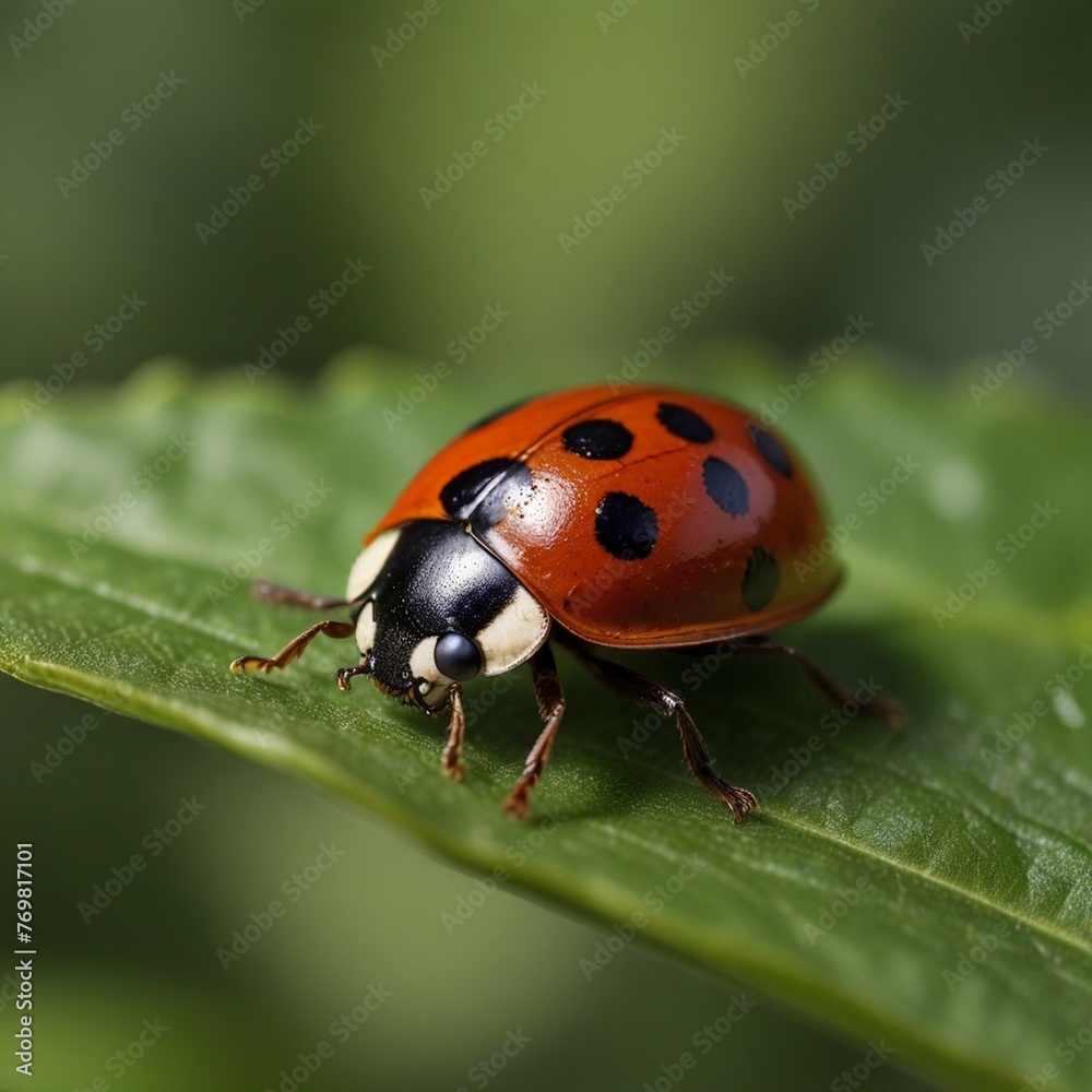 ladybird on a leaf ladybird on a leaf