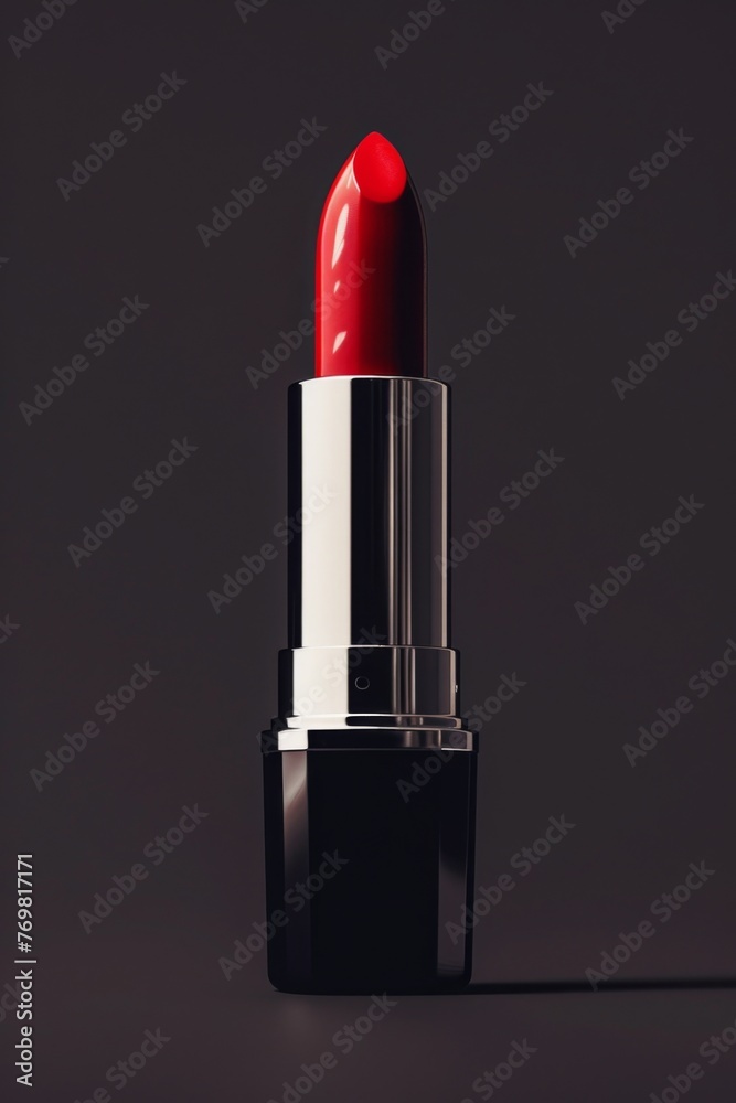 A visually captivating advertisement showcasing a luxurious lipstick in a stylish setting. A visually captivating advertisement showcasing a luxurious lipstick in a stylish setting.