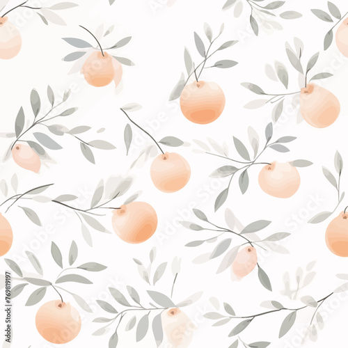 seamless pattern with leaves