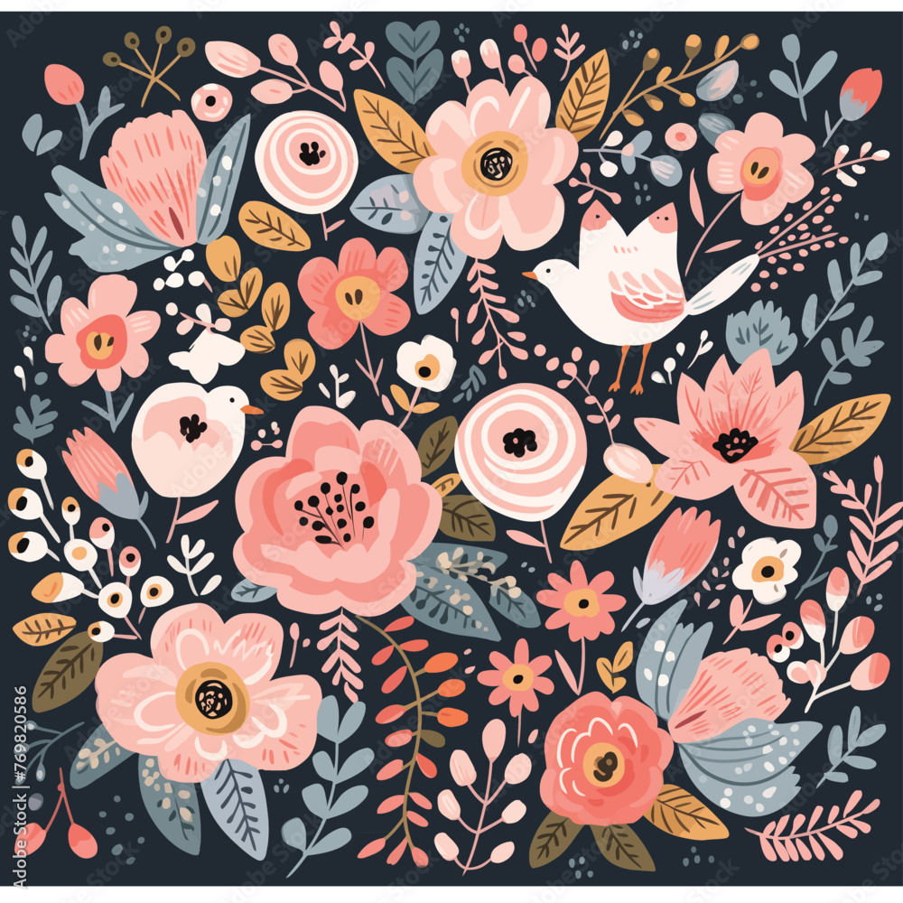 Fototapeta premium nscczm5711_beautiful_simple_vector_art_of_boho_patterned_floral_5d0fefa9-4e39-4423-bc3e-ff8c75ffdd6f [Converted].eps