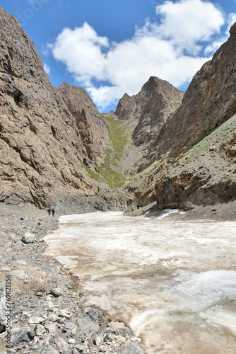 Yolyn Am - gorge in the Gurvan Saikhan Mountains of southern Mongolia.