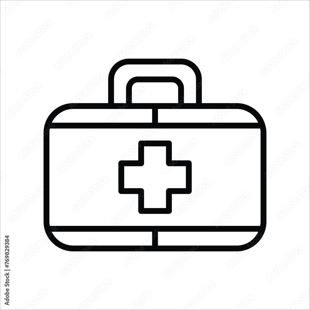 first aid icon. medical briefcase, medic emergency icon symbol sign. vector illustration first aid icon. medical briefcase, medic emergency icon symbol sign. vector illustration