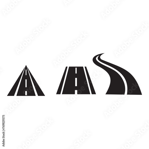 road set icon symbol illustration
