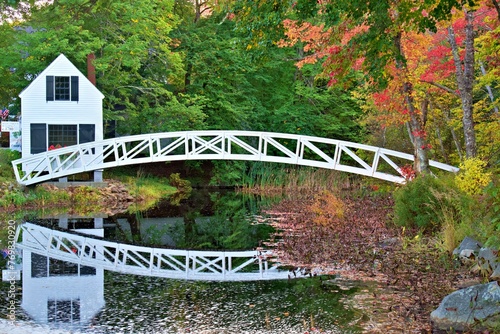 Somesville Bridge Reflection photo