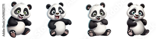 Charming Baby Panda Collection - Adorable Clipart Set
