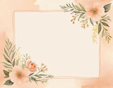 floral background made in hand watercolor style