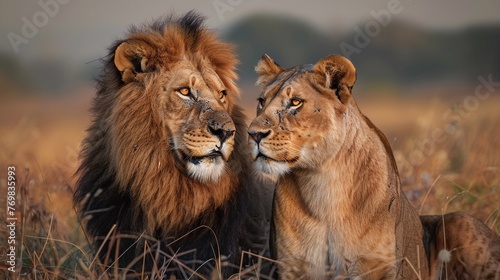 lion and lioness © Vlad Kapusta