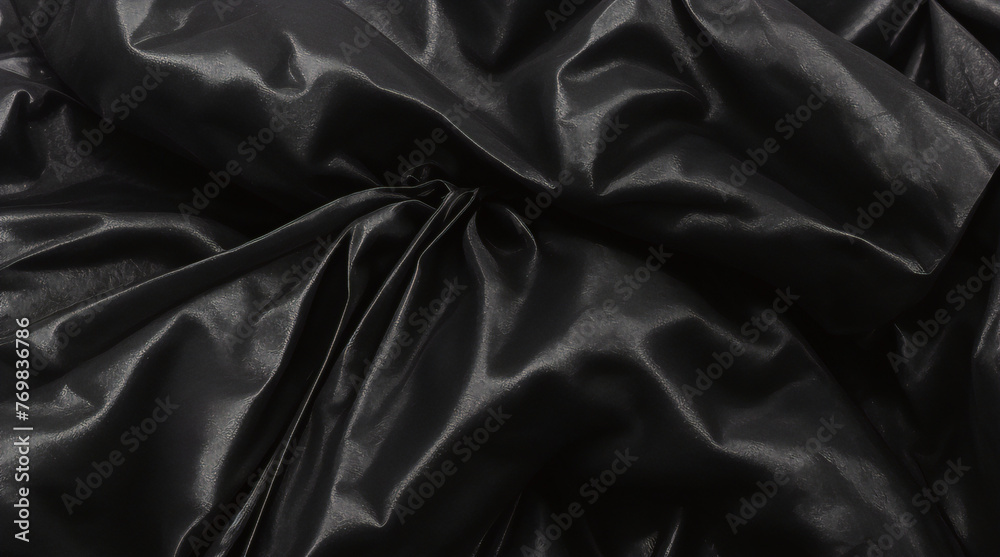 Fototapeta premium black plastic bag texture and background