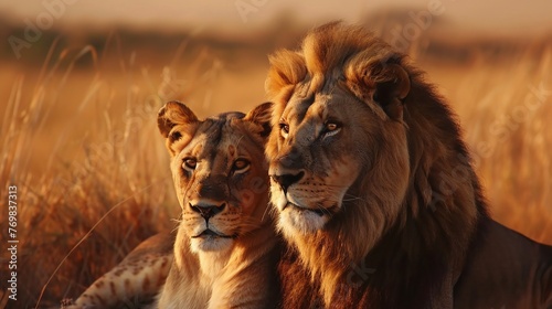 lion and lioness © Vlad Kapusta