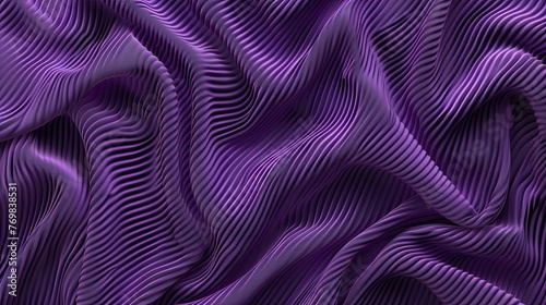 Textured Purple Knit Fabric Seamlessly Curving in Elegance