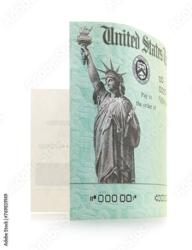 Isolated Stimulus Treasury Check