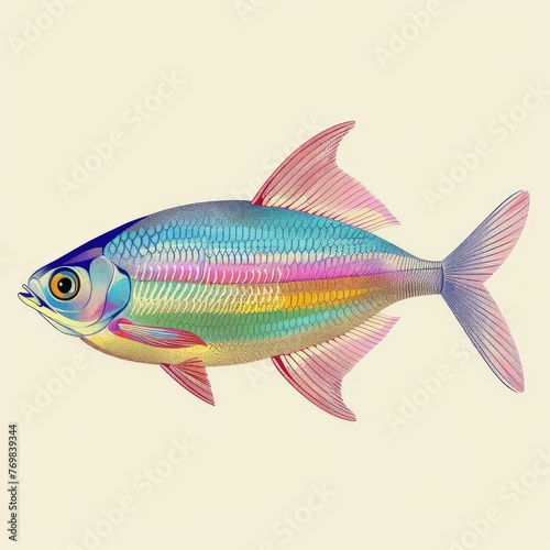 Rainbowfish Euphoria: Vector Illustration