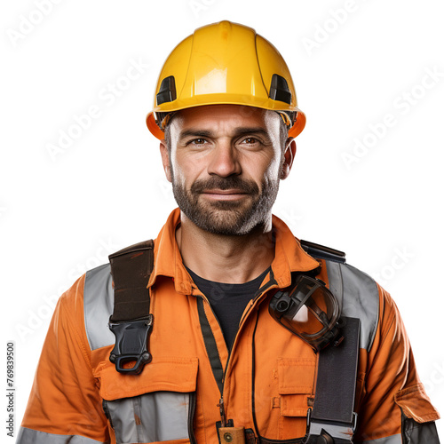 Construction Worker isolated on transparent background © roy9