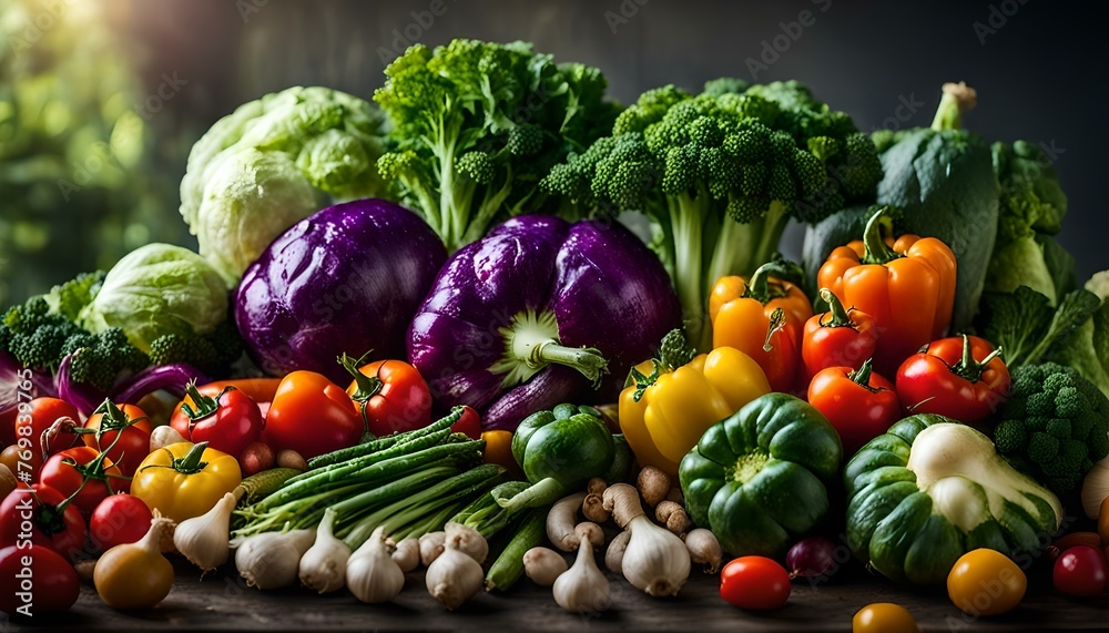 fresh vegetables on the market