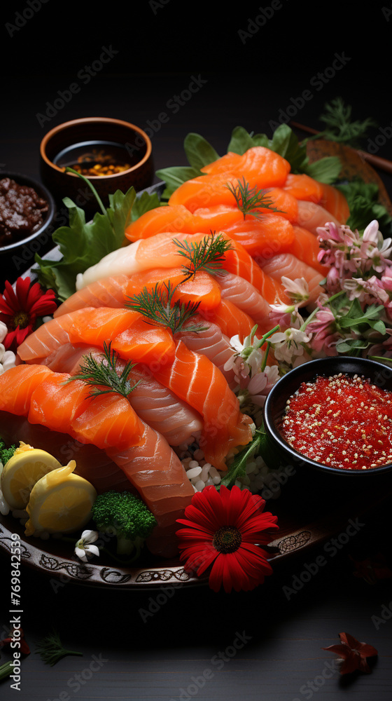 Sushi on a plate Sushi on a plate
