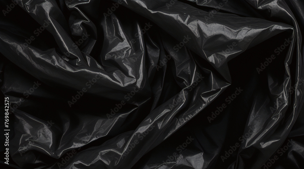 black plastic bag texture and background