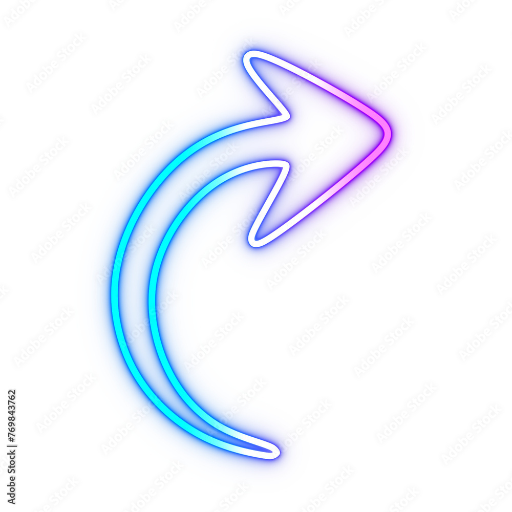 Isolated neon glow illustration Isolated neon glow illustration