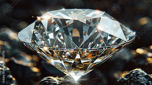 Stunning clear diamond photo