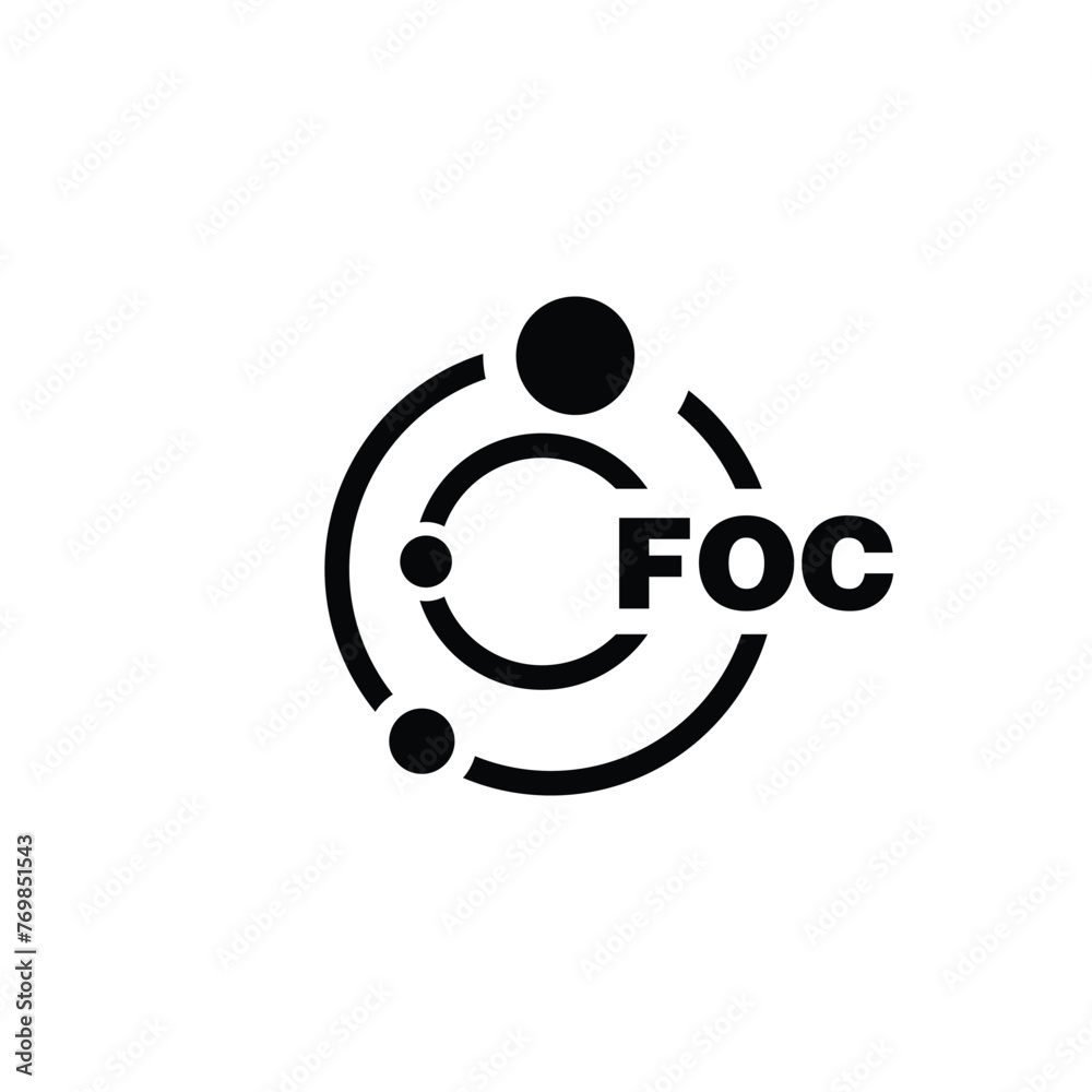 FOC letter logo design on white background. FOC logo. FOC creative initials letter Monogram logo icon concept. FOC letter design FOC letter logo design on white background. FOC logo. FOC creative initials letter Monogram logo icon concept. FOC letter design