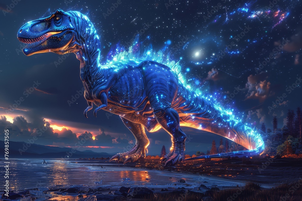 Celestial Roar: Dinosaur Among the Stars