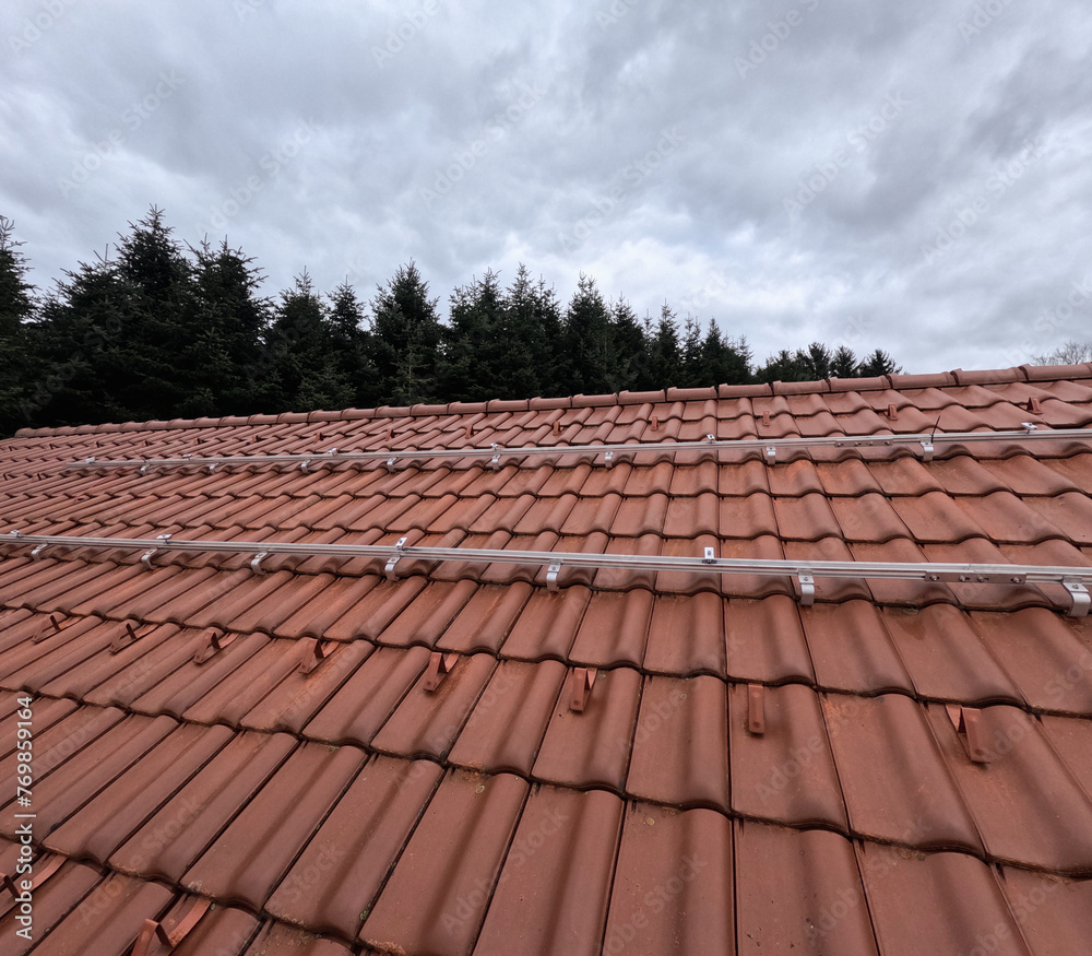 Preparing the roof for installing solar panels