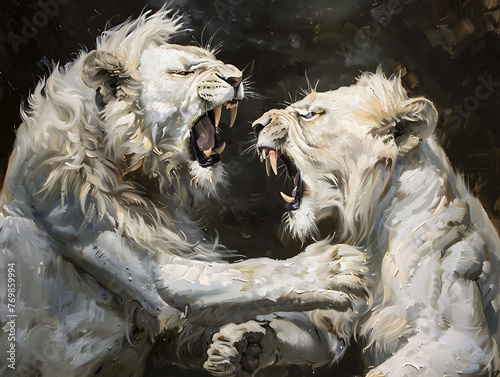 Lion painting wall art paintings show strength and victory