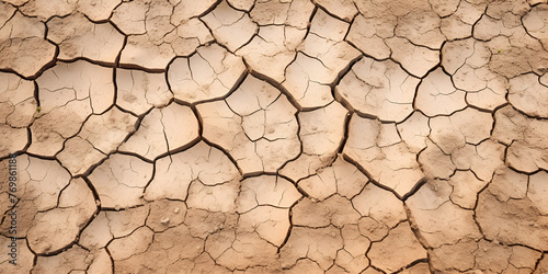 climate change earth, Crack soil floor texture natral background, Ground cracked due to drought, dry season causes the soil to dry crack, View of brown cracked natural moist earth clay, Generative AI