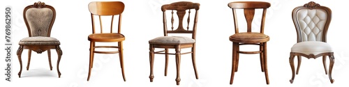 dining chair isolated on a transparent background 
