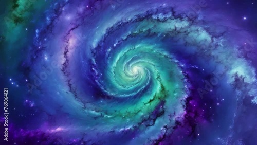 Approach to a Spiral Galaxy – Space Fiction Video