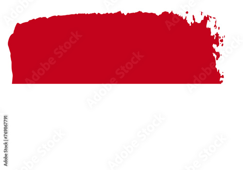 Free Download Indonesia flag with palette knife paint brush strokes grunge texture design. Grunge brush stroke effect - GFXLoad