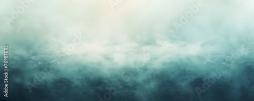Abstract Foggy Spring Nature Background Texture. The Light shines through the Mist during Sunrise.