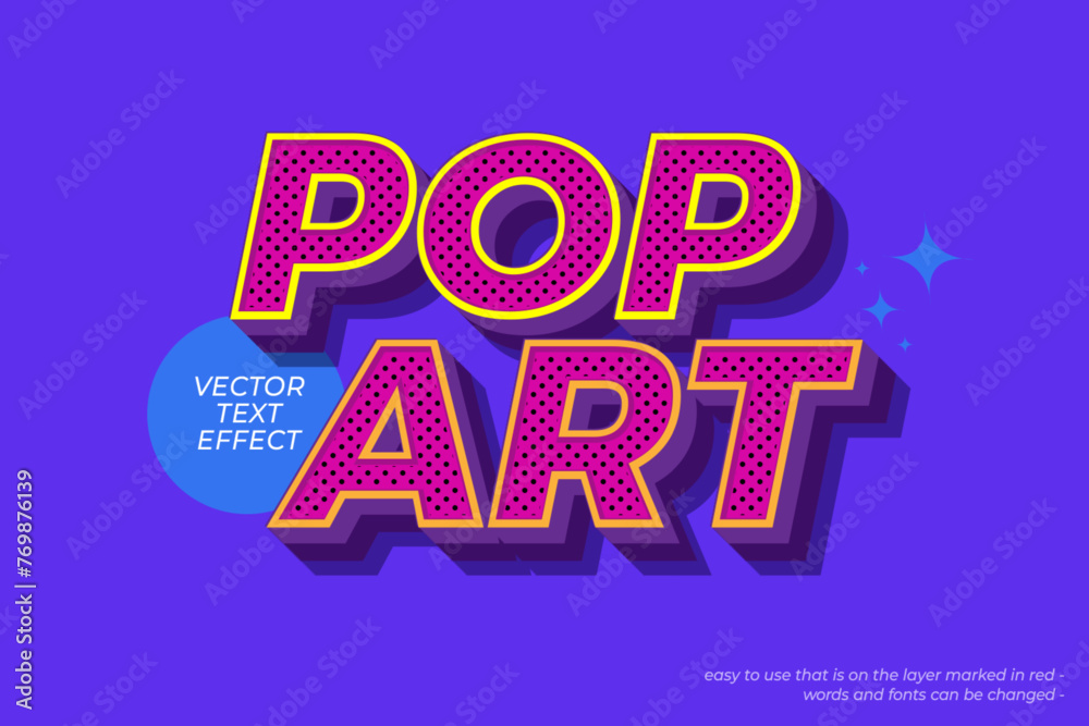 vector pop art style editable text effect 03