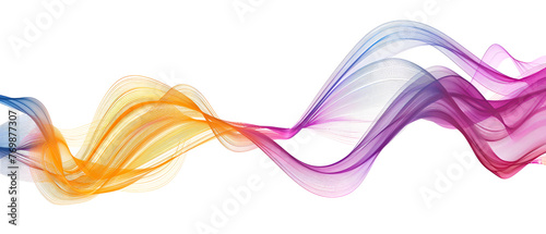 Abstract multicolored smoke on a white background. Design element ,Moving the color smoke on white background 