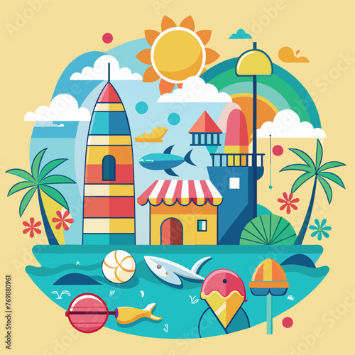 summer beach background