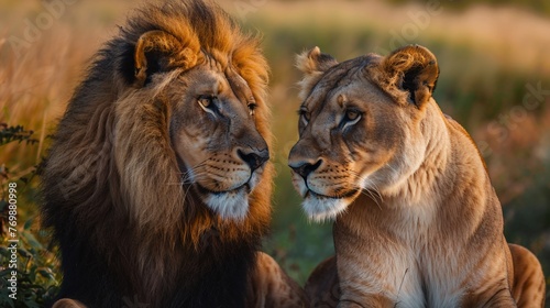 lion and lioness