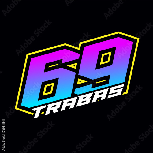 racing number 69 trabas motor trail logo