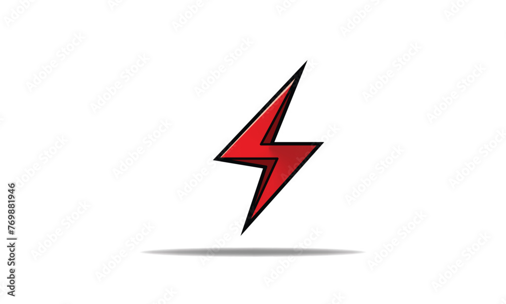 Thunderstorm icon on white background Thunderstorm icon on white background
