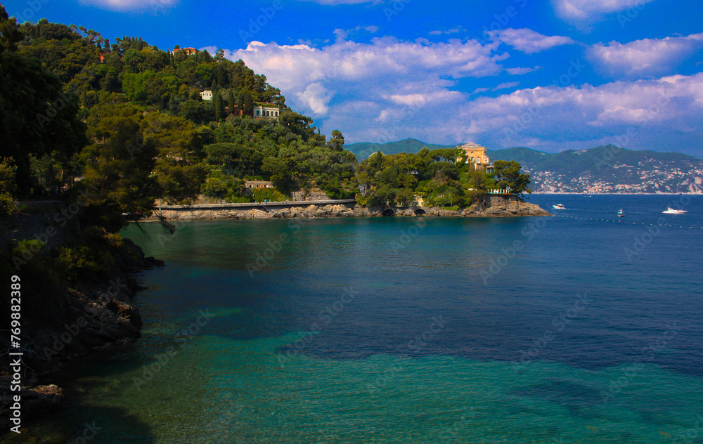 S. Margherita Ligure and its sea, La Spezia, Liguria. Italy