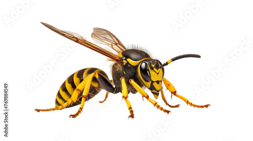 Digging Wasp Closeup on transparent background photo