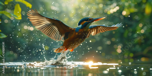 beautiful kingfisher bird